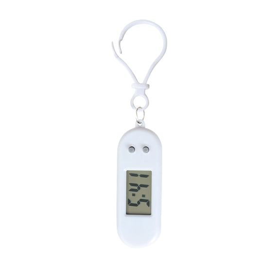 Electronic Screen Real-Time Time Display Keychain Clock For Study Room Classroom Exam, Compact Lightweight Portable Design For Easy Carrying On Schoolbag, Sturdy Pp Material