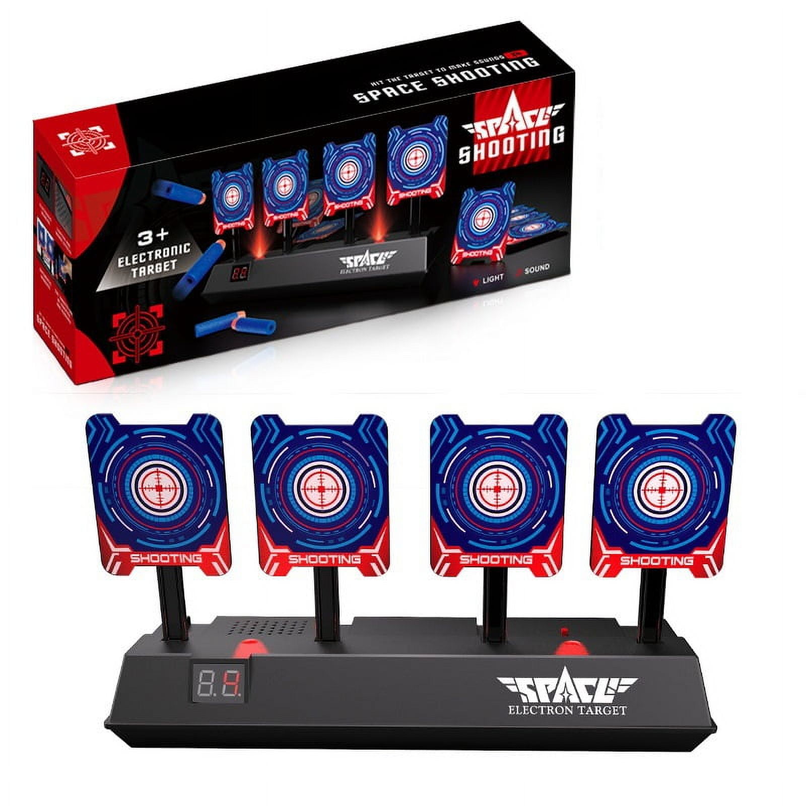 Electronic Shooting Target for Nerf Guns, Auto Reset Digital Scoring