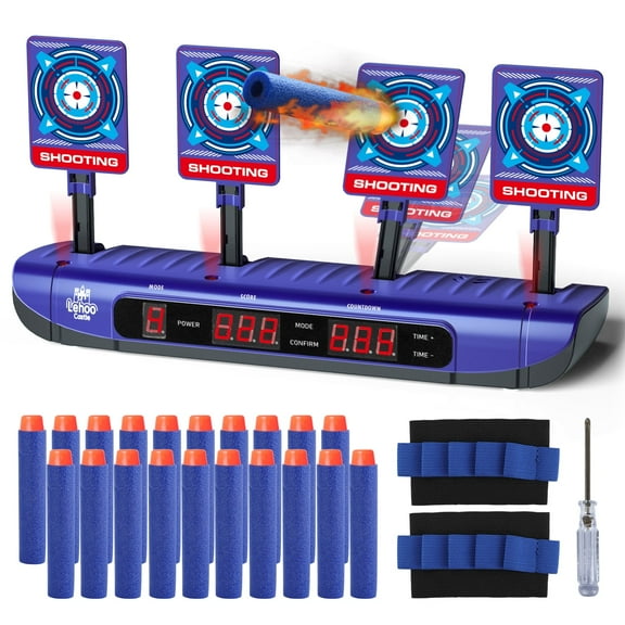 Electronic Shooting Targets for Kids, Target Scoring Shooting Target for Nerf Boys, Auto Reset