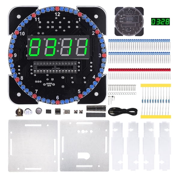 Electronic Soldering Project Set Time And Temperature Display Ideal For Education And DIY Enthusiasts