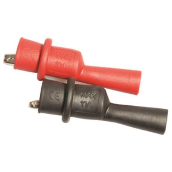 Electronic Specialties 180-1 Push On Alligator Clips - Set Of Red/black