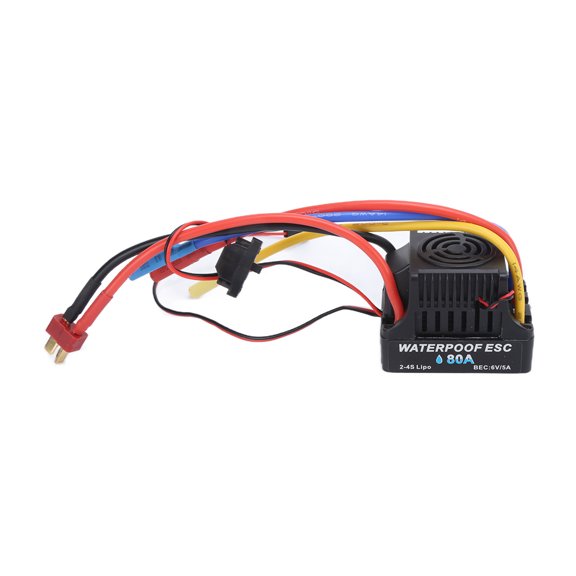 Electronic Speed Controller 80A ESC Waterproof Brushless Heat Dissipation ESC for 1/8 Car