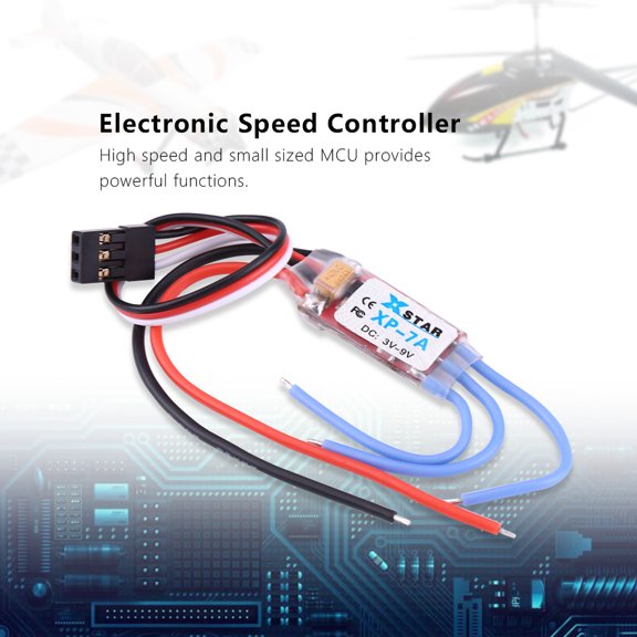 Electronic Speed Controller RC ESC Accessory for Helicopter Quadcopter Drone Fixed-Wing Aircraft Reliable 7A Current Part High Performance Replacement Device