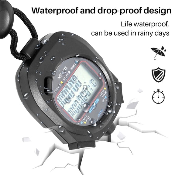 Electronic Sport Timer, Non-Slip, Ideal for Competitive Games and Refereeing Waterproof Digital Stopwatch
