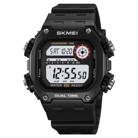 Electronic Sports Watch with Multi-Function Luminous and Waterproof Features, 50 M Water-Resistant, High-Definition Night-Light Display with LED backlight, Ideal Gift for Men and Women