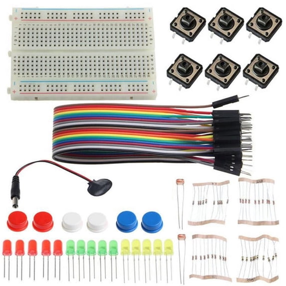 Electronic Starter Kit R3 Mini Breadboard LED Jumper Wire Button for Arduino DIY