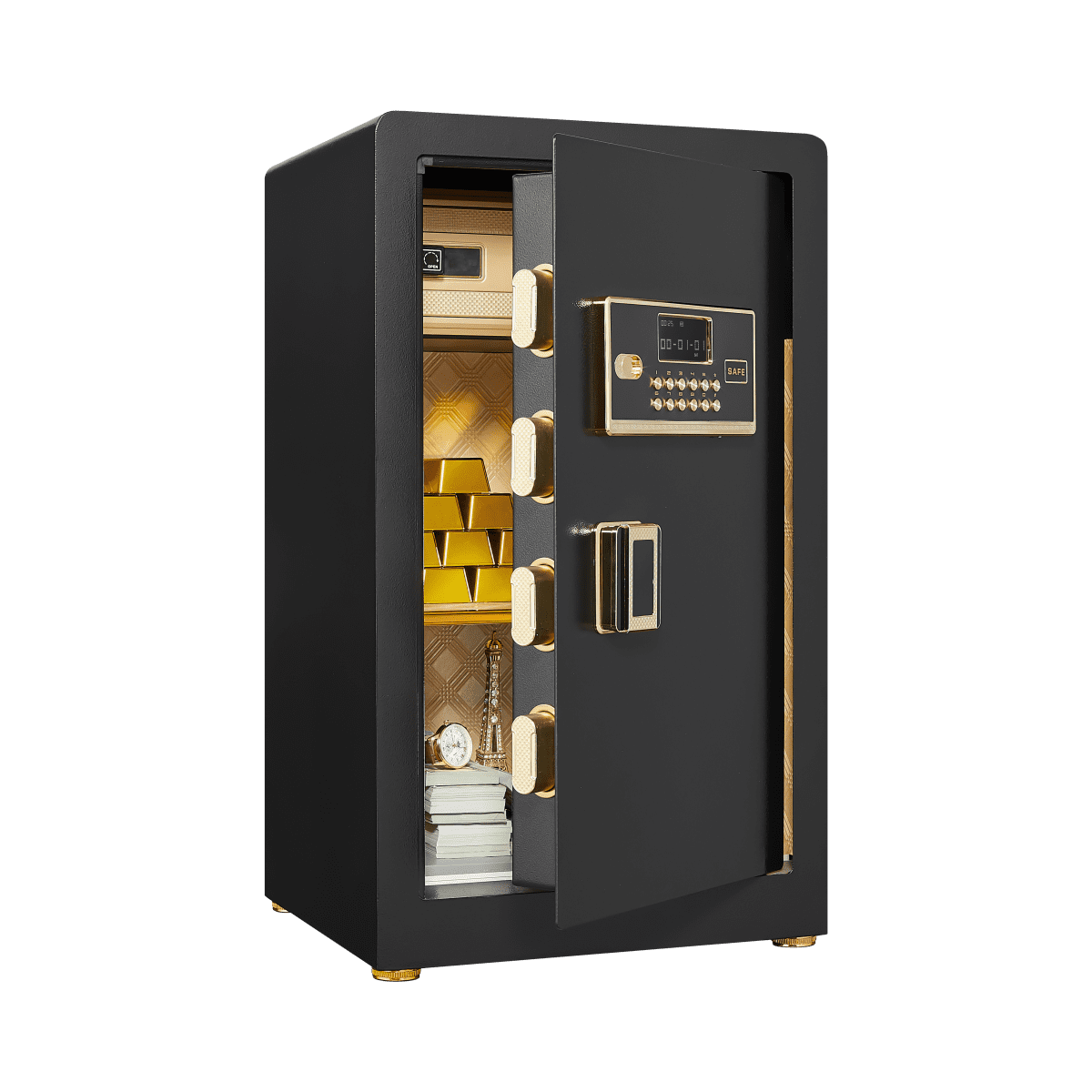 Secure Removable Metal Electronic Steel Home Security Safe Box – Anti-Theft Digital Lock with ...