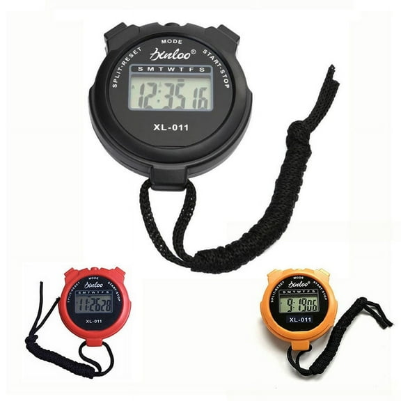 Electronic Stopwatch Sports Timing Counter with Time Alarm Clock Calendar Function 4 Color