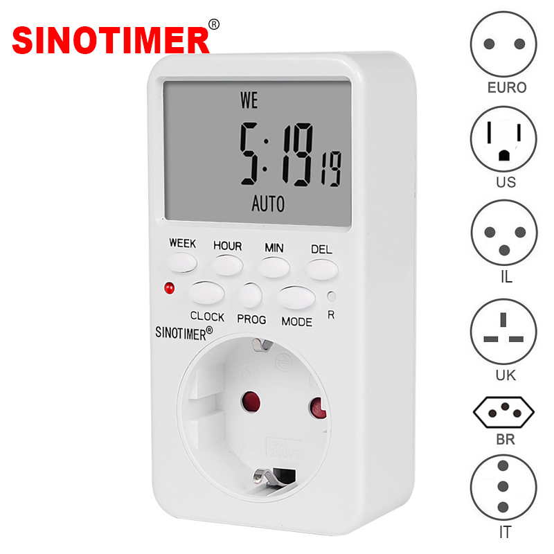 Electronic Super Big LCD Digital Programmable Socket Timer Switch