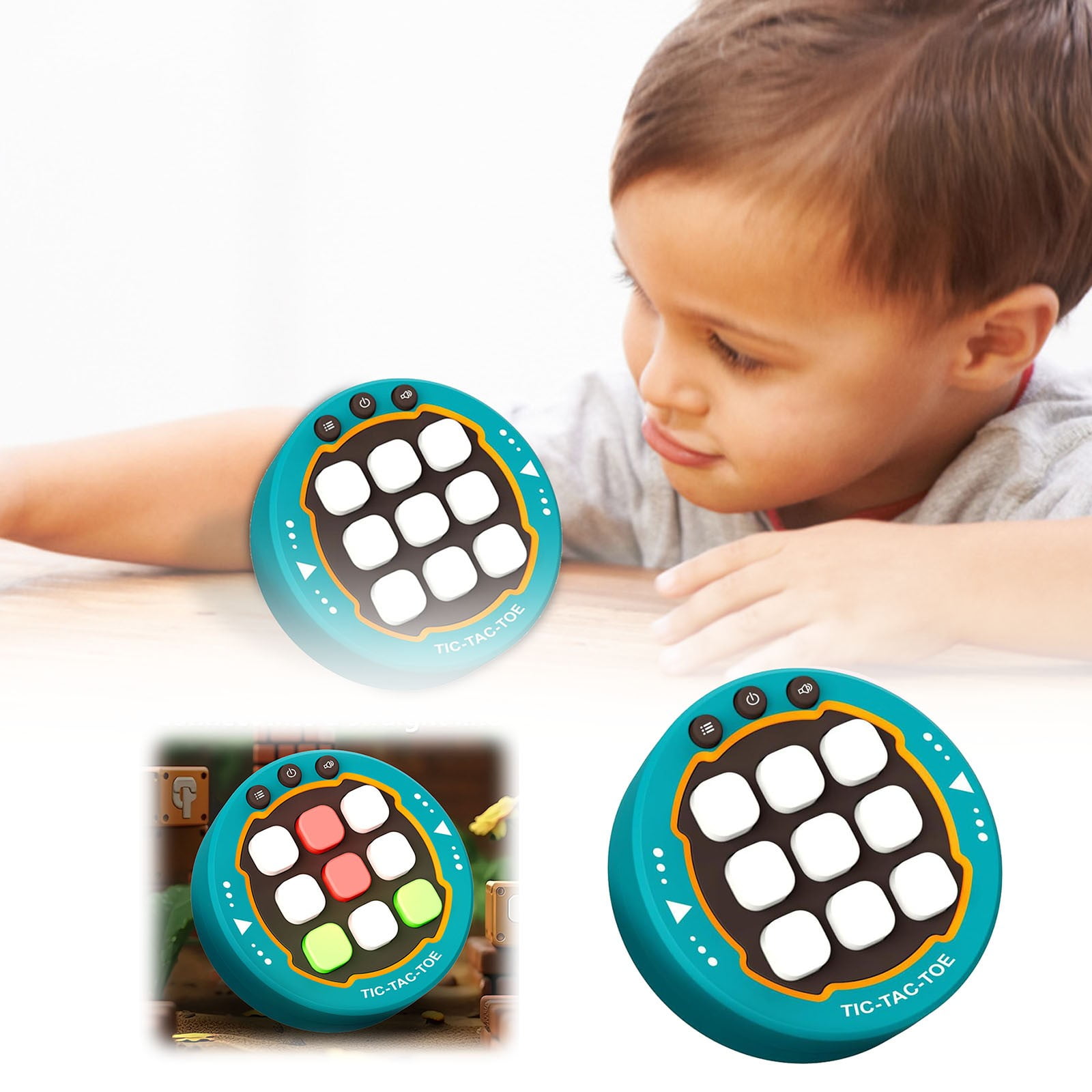Electronic Tac Toe Game Handheld Educational Game Console Portable Tac