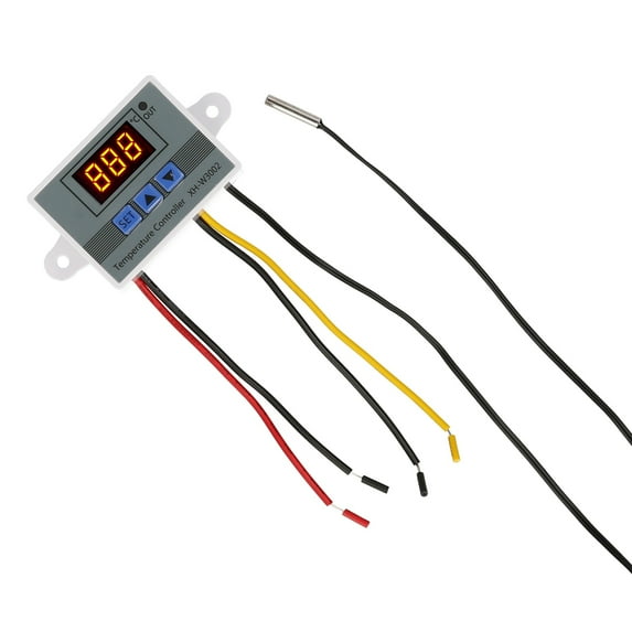 Electronic Temperature Controller LED Display Thermostat Module Temperature Temp Control Module Switch With Waterproof Probe -50~110 Degrees Celsius For Refrigerator 24V 240W