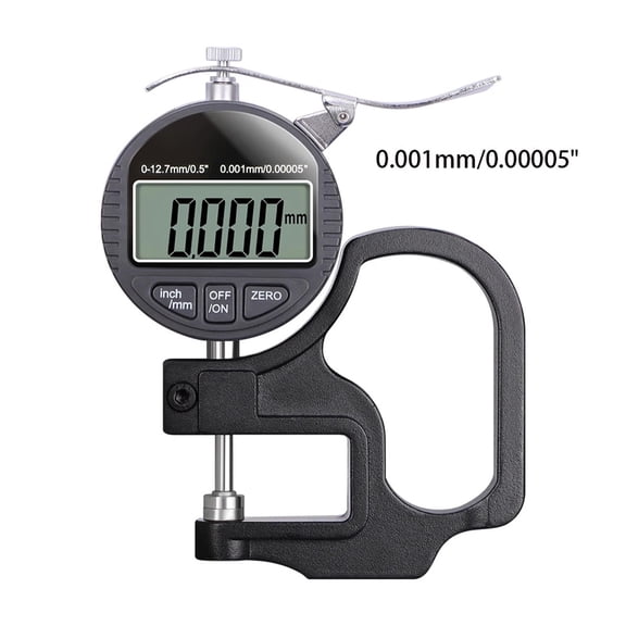 Electronic Thickness Gauge 0.01/0.001mm 12.7mm LCD Screen Digital Micrometer Thickness Meter Gauge Micrometro Measuring Tool ,Precision Measuring