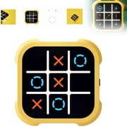 Electronic Tic Tac Toes Game, 2024 New 3-in-1 Handheld Puzzle Game Console Portable Infinite TicTacToe Travel Game, Family Toys Board Games for Kids and Adults, Birthday Gifts for Ages 3 (1pcs)