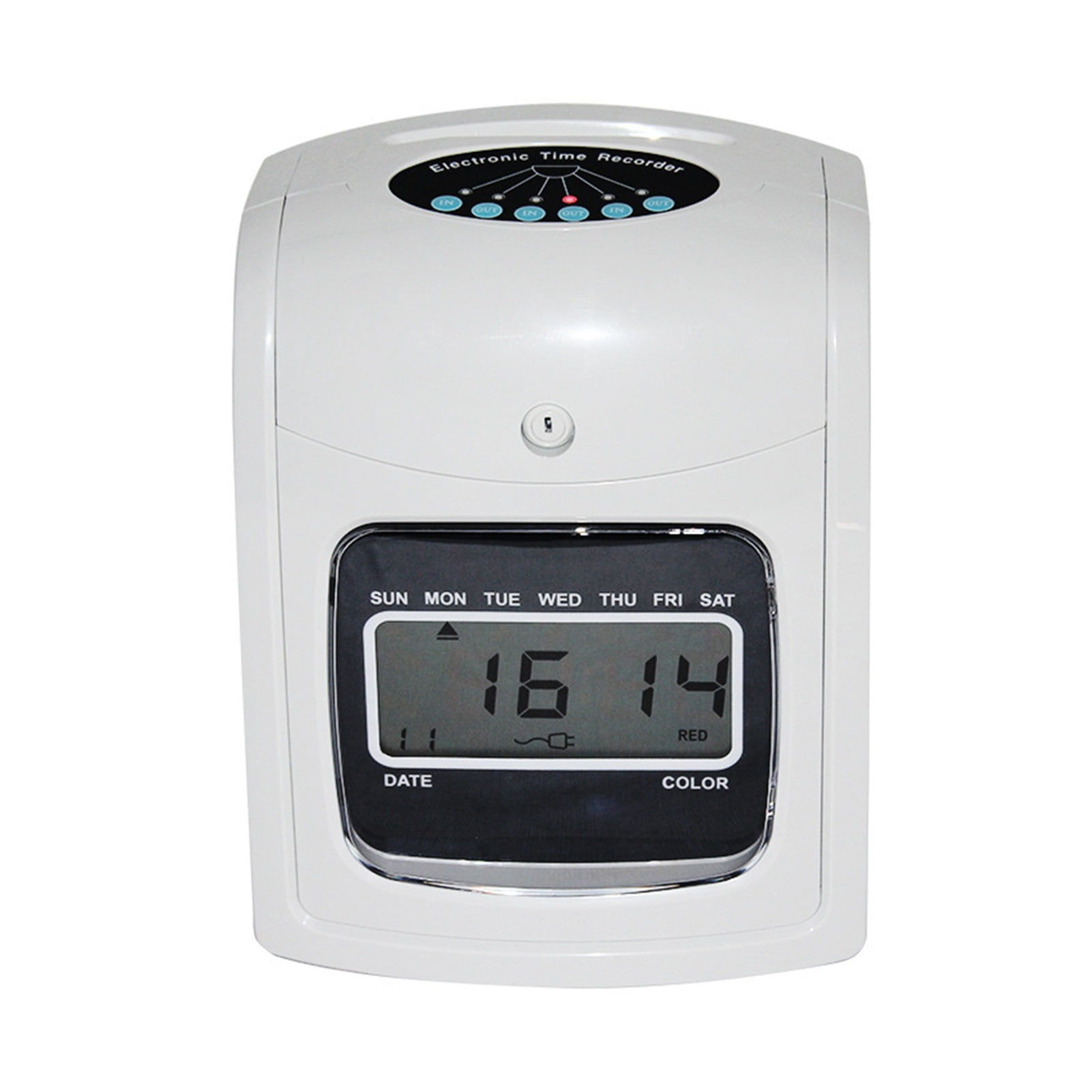 Electronic Time Clock Paper Card English Attendance Machine Punch