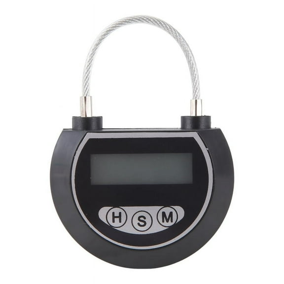 Electronic Time Lock Timer Container Multi Function Bin for Toys Black