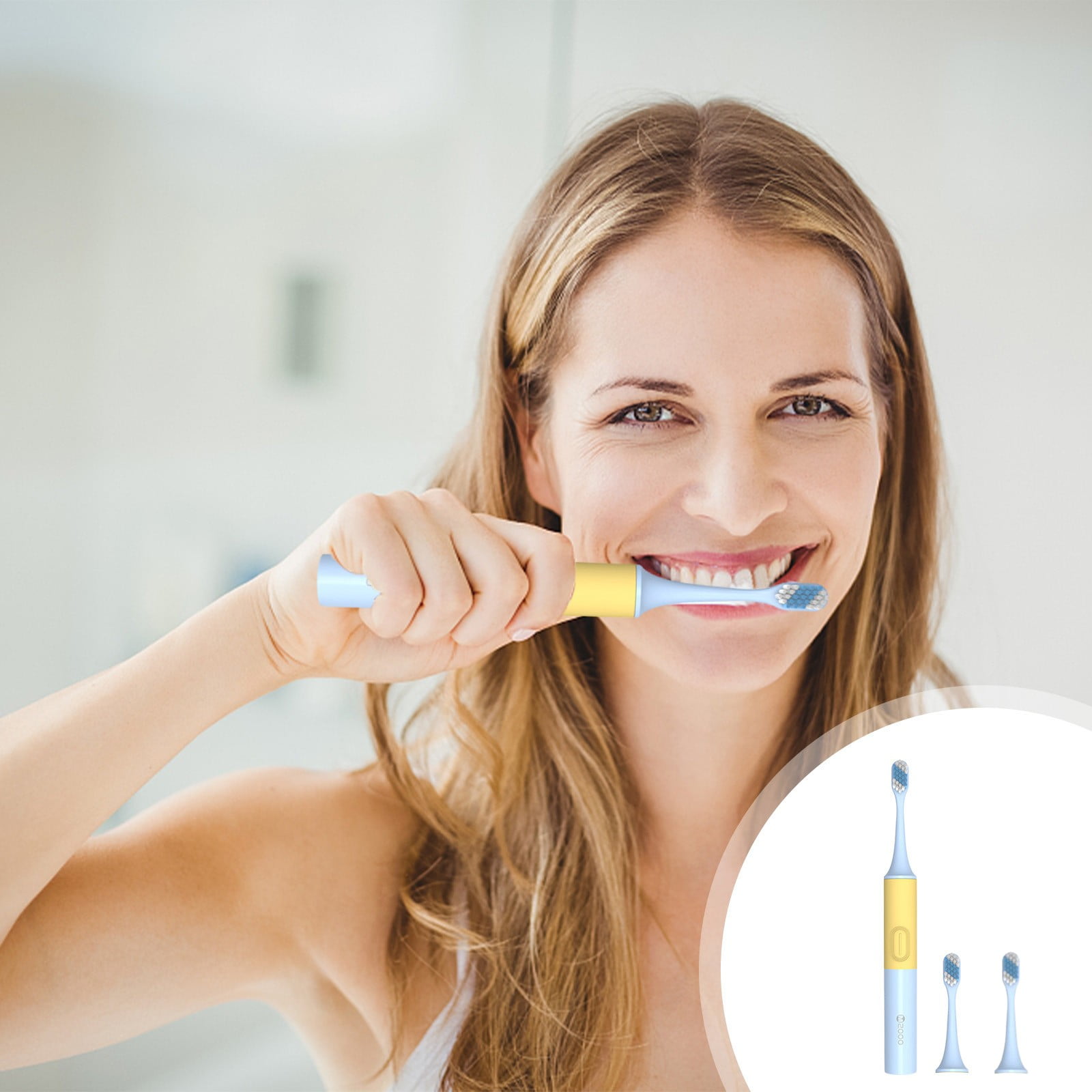 Electronic Toothbrush Qwtwty Electric Toothbrush,, Low Noise, Portable