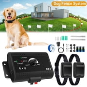 TeqHome Invisible Fence for Dog Waterproof Shock Collar for Dog Electric Fence up to 1.2 Acres