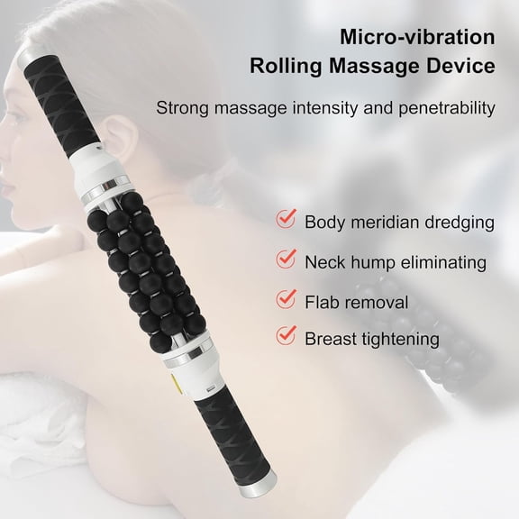 Electronic Vibration Rolling Massager Portable Body Massage Device for Health Care