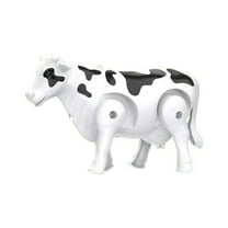 Electronic Walking Cow Toy with Leash, Light Up Musical Pet with Obstacle Avoidance, Interactive Animal Toy