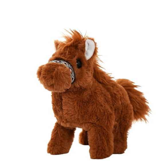 Electronic Walking Horse Toy - Animated Neighing & Tail Wagging, Interactive Kids' Companion Animal