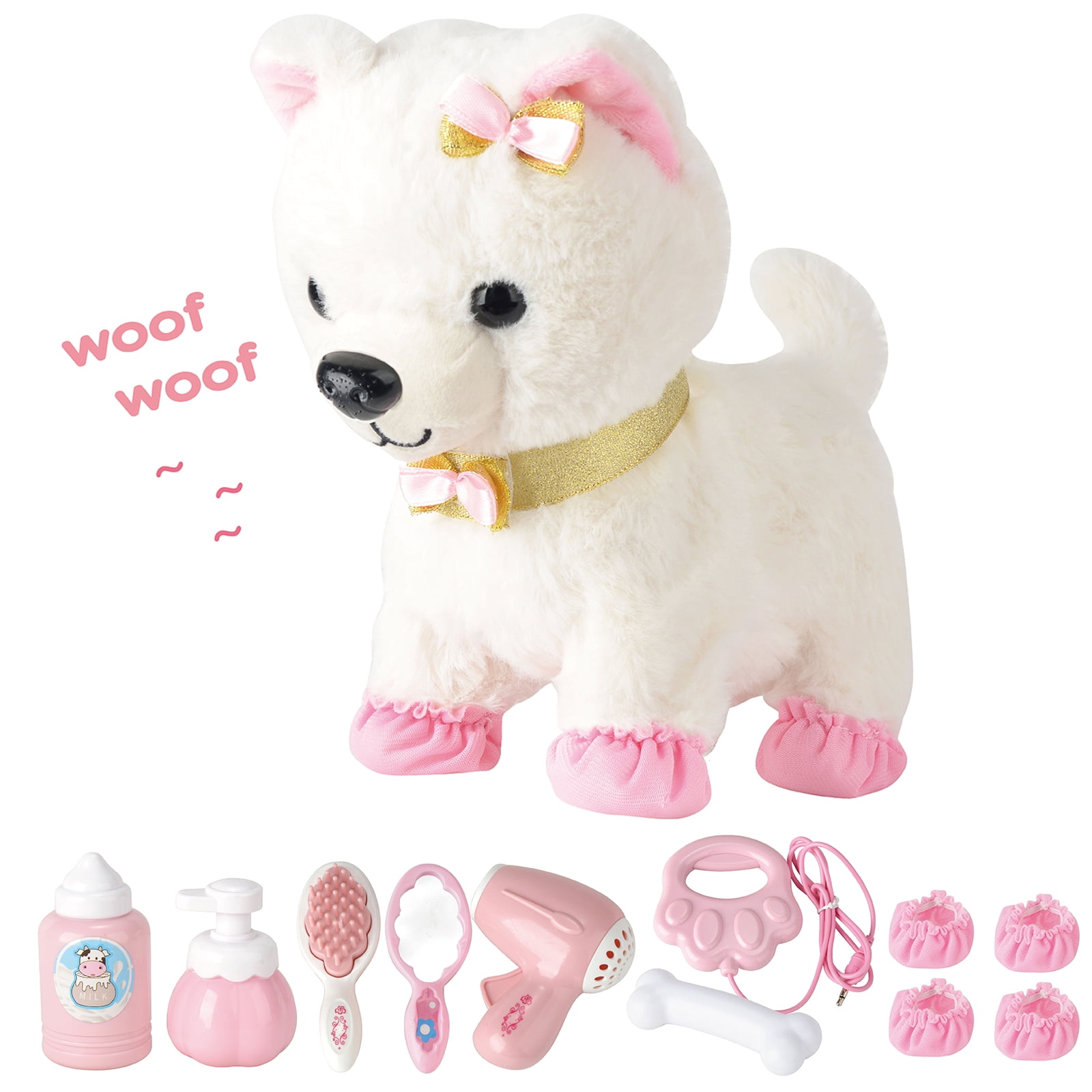 Walking Dog Toy Lifelike Doggy Smart Pets Barking Tail - Temu