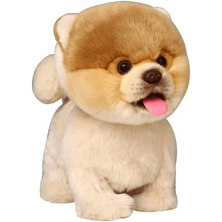 Electronic Walking Pomeranian Stuffed Dog Toy, Realistic