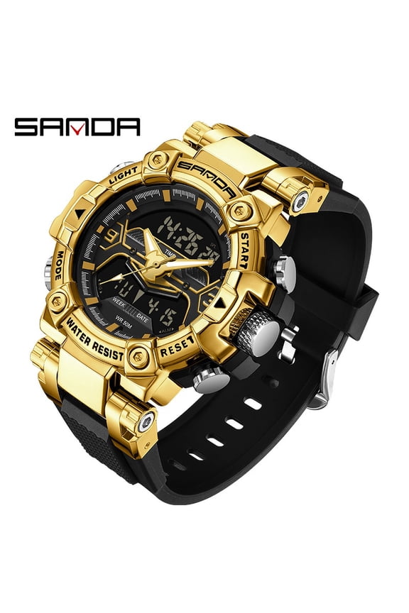 Electronic Watch Fashion Colorful Multifunctional Men's Watch Luminous Waterproof Alarm Clock Wristwatch