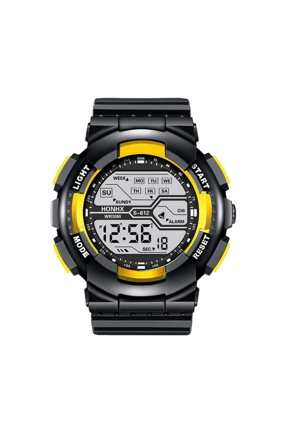 Electronic Watch, Sport Digital Watch with Stopwatch Alarm, 50mm Resin Case Water Resistant Multifunction Wristwatch for KidsAdults