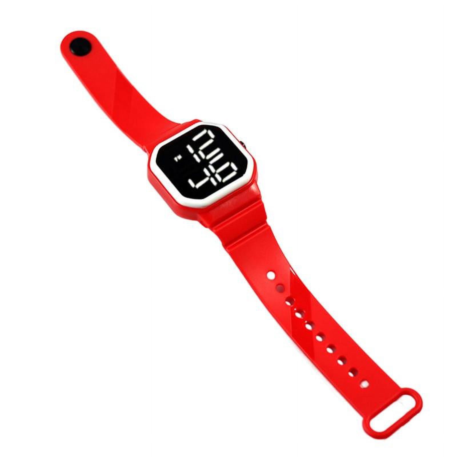 Electronic Watch Touch Control Life Waterproof Square Men Women LED