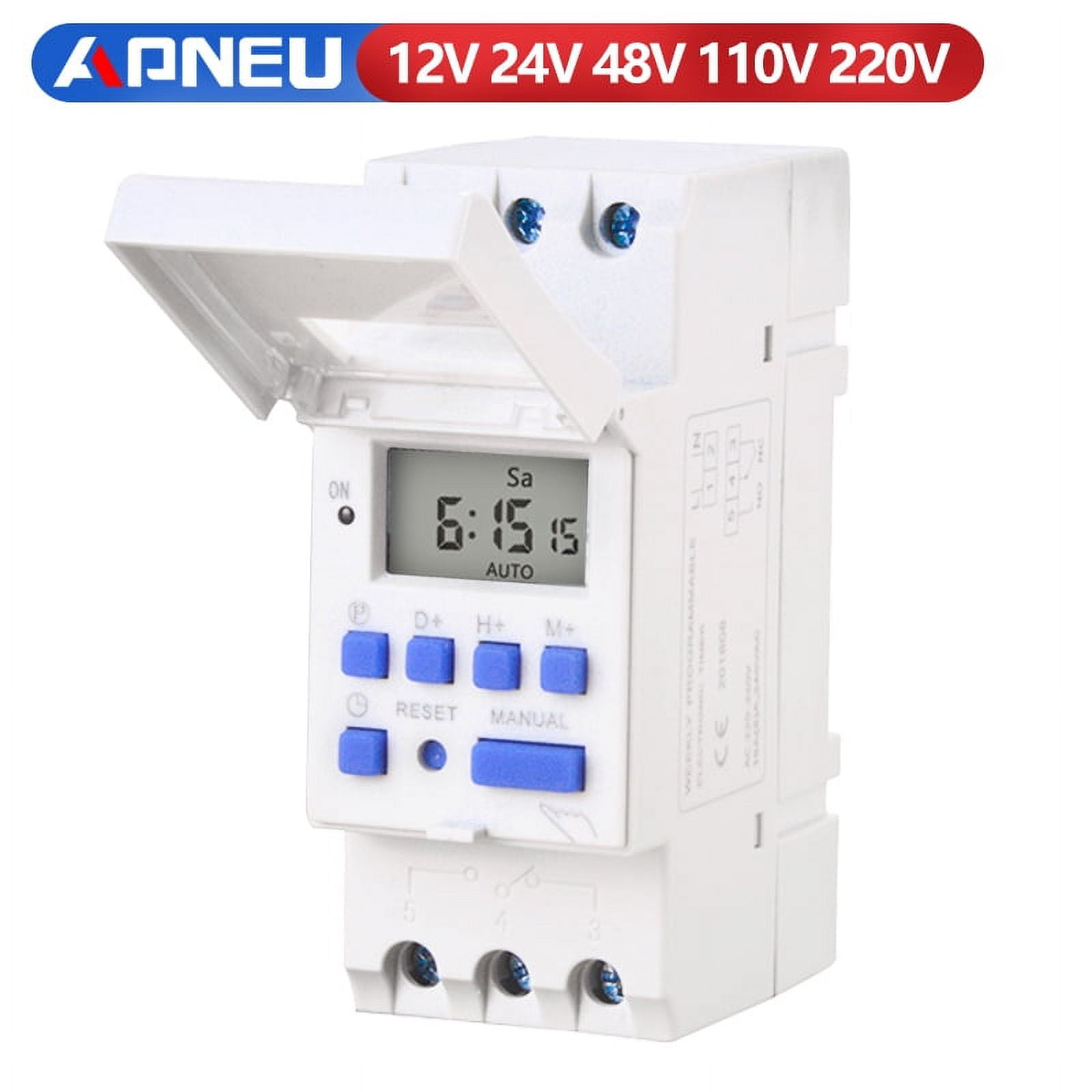 Electronic Weekly 7 Days Programmable Digital TIME Relay Timer Switch