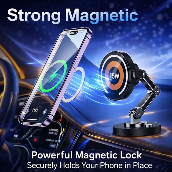 Electronic World Wireless Charging Car Mount for iPhone and Android