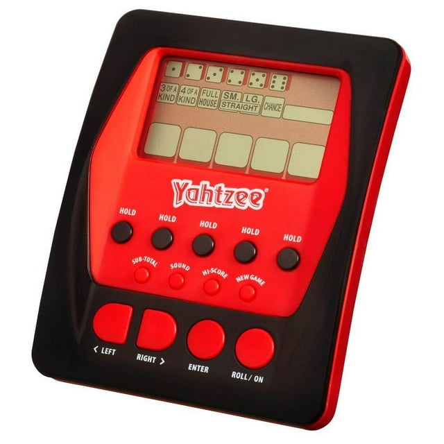 Electronic Yahtzee Game, Handheld Board Game for Kids and Family Ages 8 and Up, 1 Player