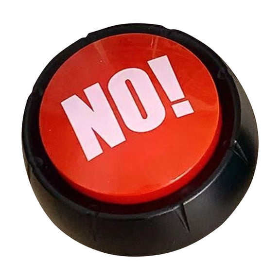 Electronic Yes or No Sound Button Fidget Toys for Adults Funny Press Communication Tool Stress Relief Gadget for Office Meetings and Interactive Games 1 Pack