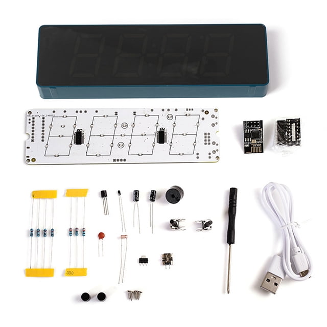 Electronic clock,Set Time Clock Set Iot Wifi Display And Set Esp8266 ...