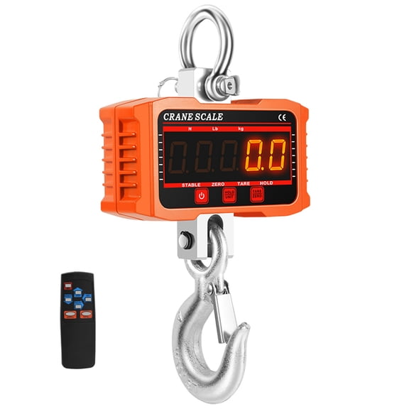 Electronic hanging scale,Scale Load Portable Lcd Display Portable Heavy Duty Load Portable Heavy Crance Scale Crane With 3 Duty Crane With 3 Conversion Function Buzhi Huiop Dsfen Orange 500kg