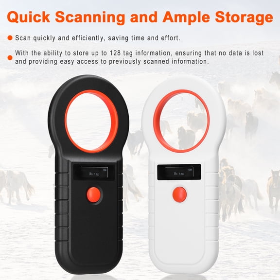 Electronic reader,With Oled Display Emid 128 Data Handheld Chip Scanner With Oled Scanner Animal Scanner Microchip Scanner Oled Display Support Display Support Emid Buzhi Siuke