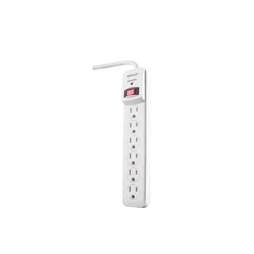 Electronics 6-Outlet 750-Joule Surge Protector With Sliding Safety Covers 3 Ft.