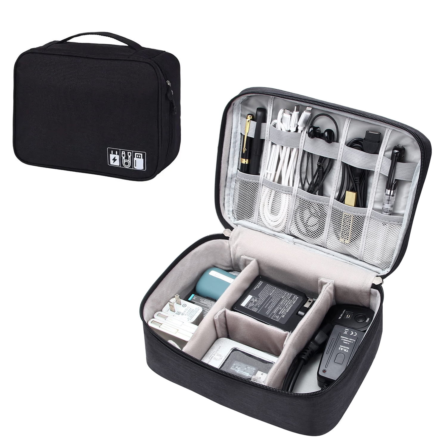 Drive Bag Electronics Accessories Organizer Bag, Portable Travel Digital Storage ...