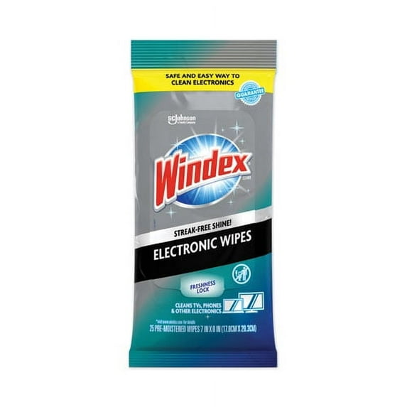 Electronics Cleaner, 25 Wipes, 12 Packs Per Carton | Bundle of 5 Cartons