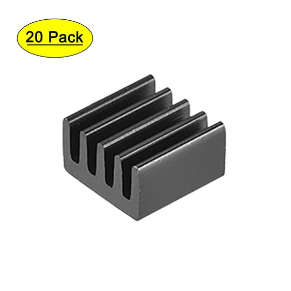 Electronics Cooler Heatsink for MOS GPU IC Chip Black 9 x 9 x 5 mm 20PCS