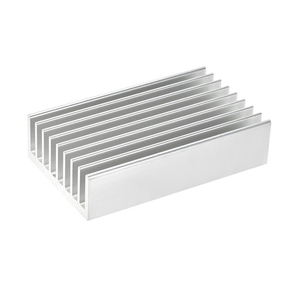 Electronics Cooler Heatsink for MOS GPU IC Chip Silver 100 x 60 x 25 mm
