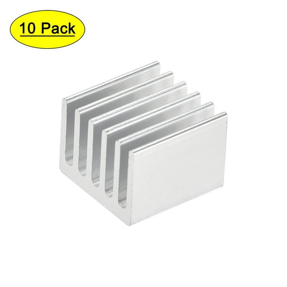 Electronics Cooler Heatsink for MOS GPU IC Chip Silver 13 x 13 x 10 mm 10pcs