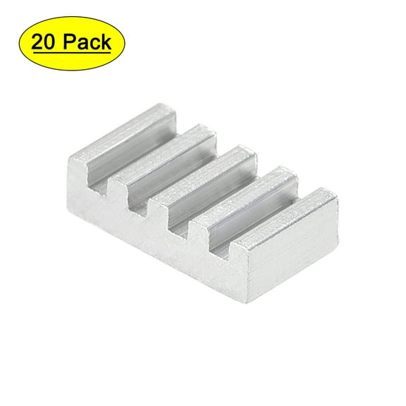 Electronics Cooler Heatsink for MOS GPU IC Chip Silver 5 x 9 x 2.5 mm 20pcs