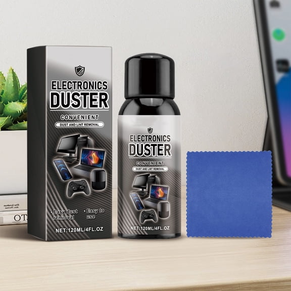 Electronics Duster；Electronic Equipment Dust Removal Spray; Electronic Dust Remover . Powerful Dust Removal Quickly Dust And Lint From Electronic Devices 120ml,Cleaning Agents