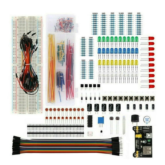 Electronics Electronic Starter Kit Complete Project Set 830 hole Breadboard for Circuit Board for New Learners