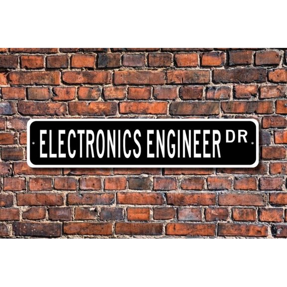 Electronics Engineer Electronics Engineer Gift Electronics Engineer sign Gift for Engineer Metal Aluminum Sign - Size: 16 x 4 Inches