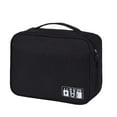 thumbnail image 1 of Electronics Organizer Bag Travel Cable Storage Case Power Charger Cord Pouch Multi Compartment Carry All 1 Count, 1 of 1