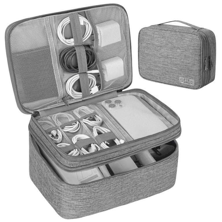 GPED Electronics Organizer Travel Case, Waterproof Cable Storage
