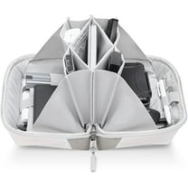 Electronics Organizer Travel Case, Water-resistant Tech Pouch, Travel Organizer Bag, Electronic Accessories Carry Case, Tech Organizer for Cable, Cord, Charger, Phone, Travel Friendly, Large