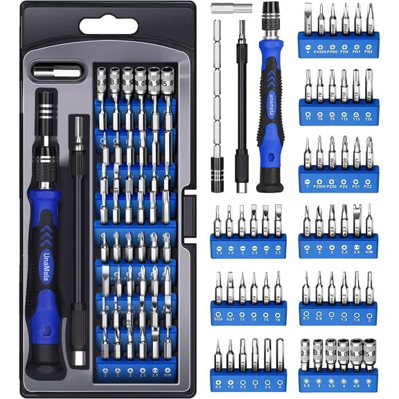 Electronics Precision Screwdriver Set: 61 in 1 Small Magnetic Repair Tool Kit Mini Screw Driver with Case for Computer, Laptop, PC, iPhone, Xbox, PS4/5, Controller, Gamer Tech Gifts for Men